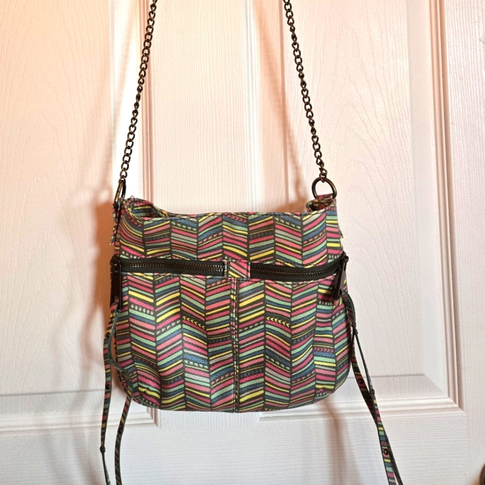 Colorful Striped Women's Bag